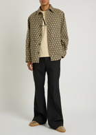 Valentino Garavani Flared-leg Twill Trousers Black