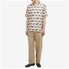 Gucci Men's Horse Parade Vacation Shirt in Ivory