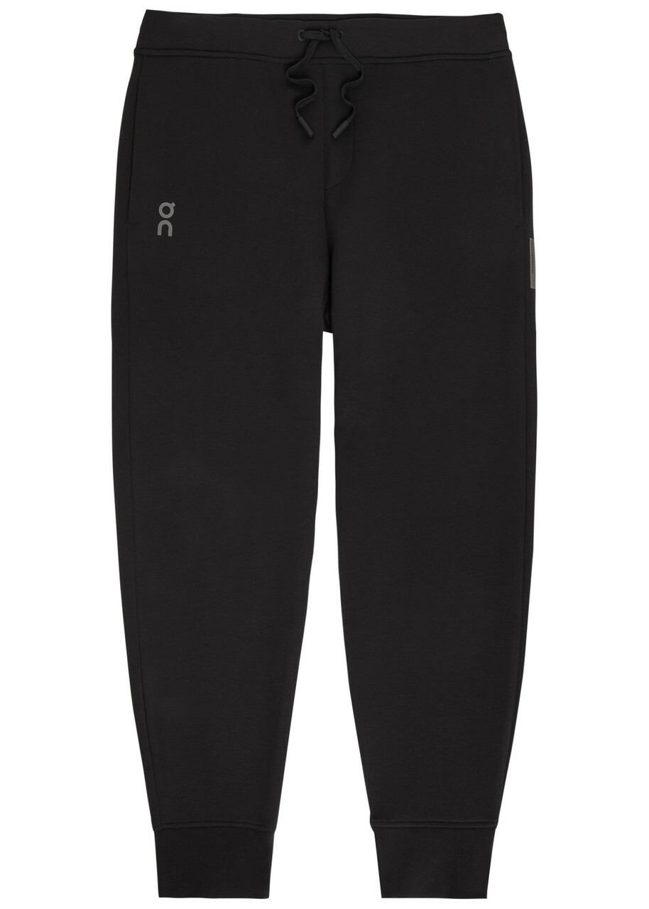 ON Focus Tech Cotton-blend Sweatpants Black