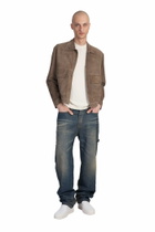 Salvatore Santoro Leather Jacket In Taupe Leather