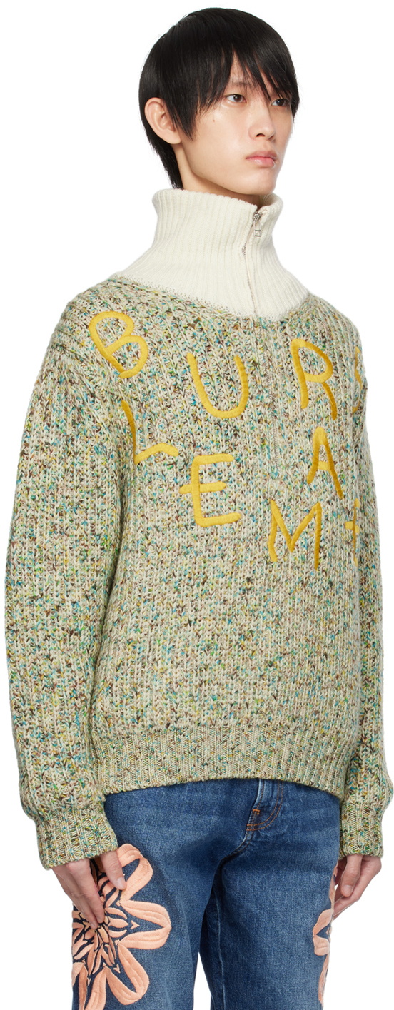 BLUEMARBLE Green Embroidered Sweater
