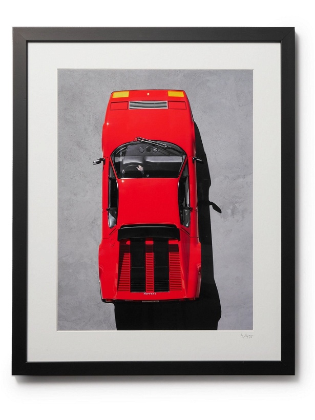 Photo: Sonic Editions - Framed 2015 Ferrari 512 BB Print, 16&quot; x 20&quot;