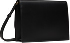Dolce&Gabbana Black Calfskin 'DG' Logo Crossbody Bag