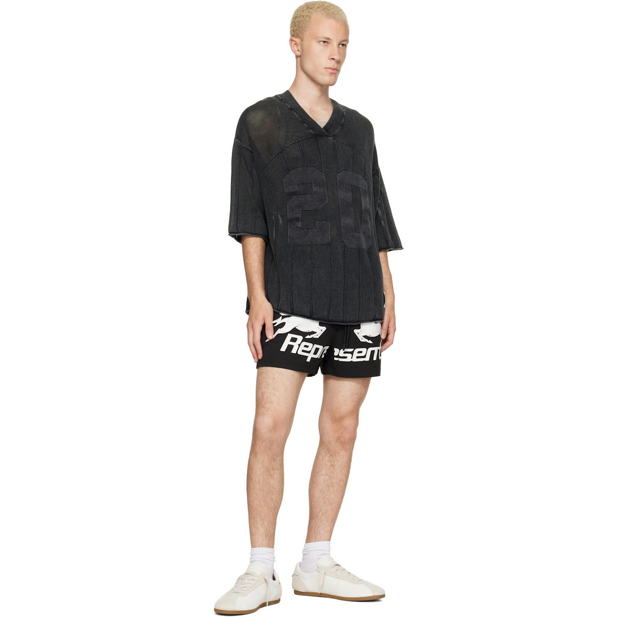 Represent Black 'Nothing Faster' Swim Shorts