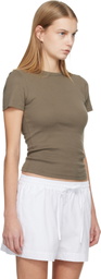 Matteau Taupe Rib Baby T-shirt
