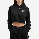 Casablanca Women's Casa Column Patch Cropped Hoodie in Black