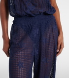 Melissa Odabash Viv HS cotton-blend lace romper