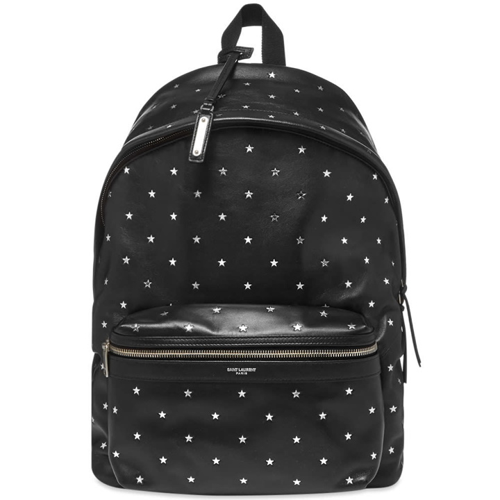 Photo: Saint Laurent Silver Star Leather City Backpack