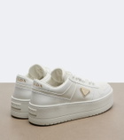 Prada Downtown Bold leather platform sneakers