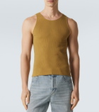 Saint Laurent Cassandre cotton tank top
