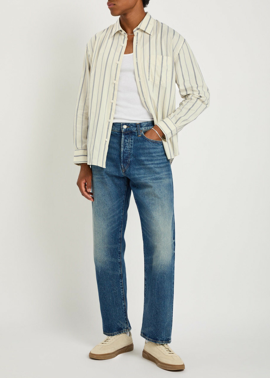 Gant Striped Cotton-poplin Shirt White
