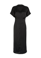 Tove Aker Low-back Satin Midi Dress Black
