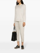 BRUNELLO CUCINELLI - Cotton And Silk Blend Zip-up Hoodie