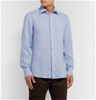Caruso - Slim-Fit Linen Shirt - Blue