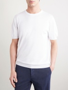 Kiton - Knitted Cotton T-Shirt - White