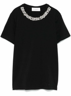 ERMANNO - Embroidered Cotton T-shirt