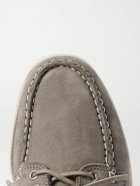 QUODDY - Downeast Nubuck Boat Shoes - Gray