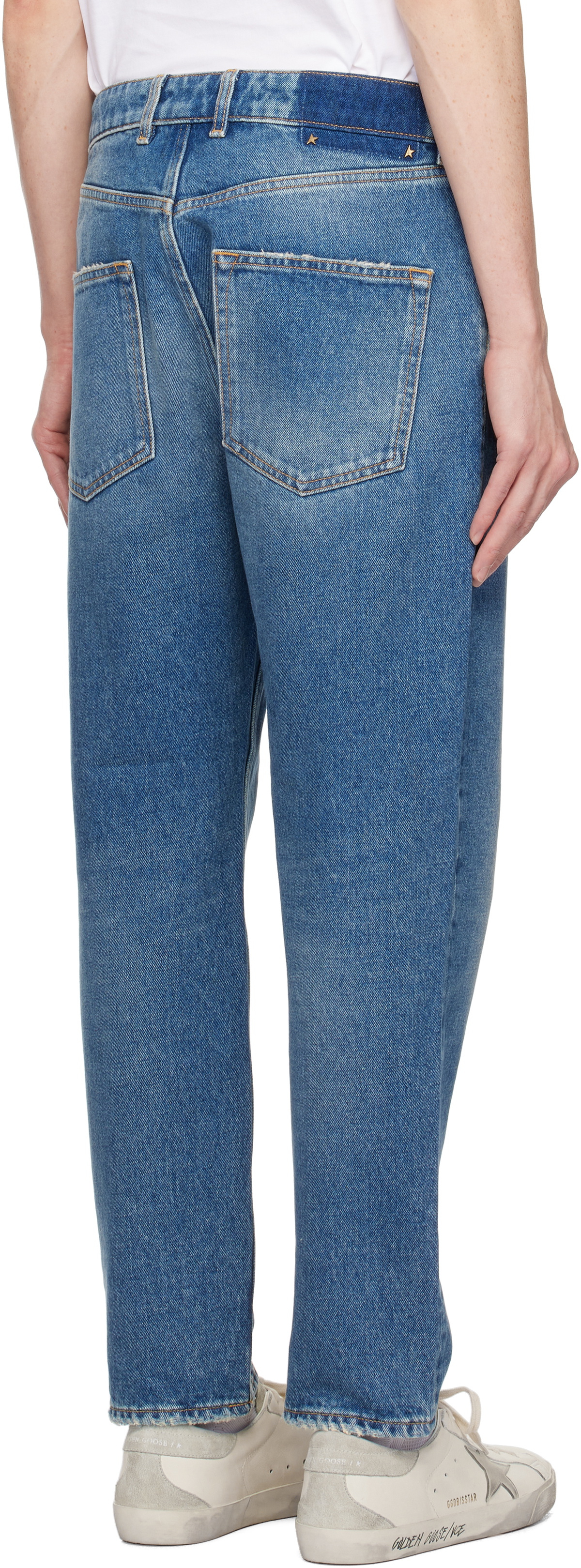 Golden Goose Blue Slim Fit Medium Wash Jeans