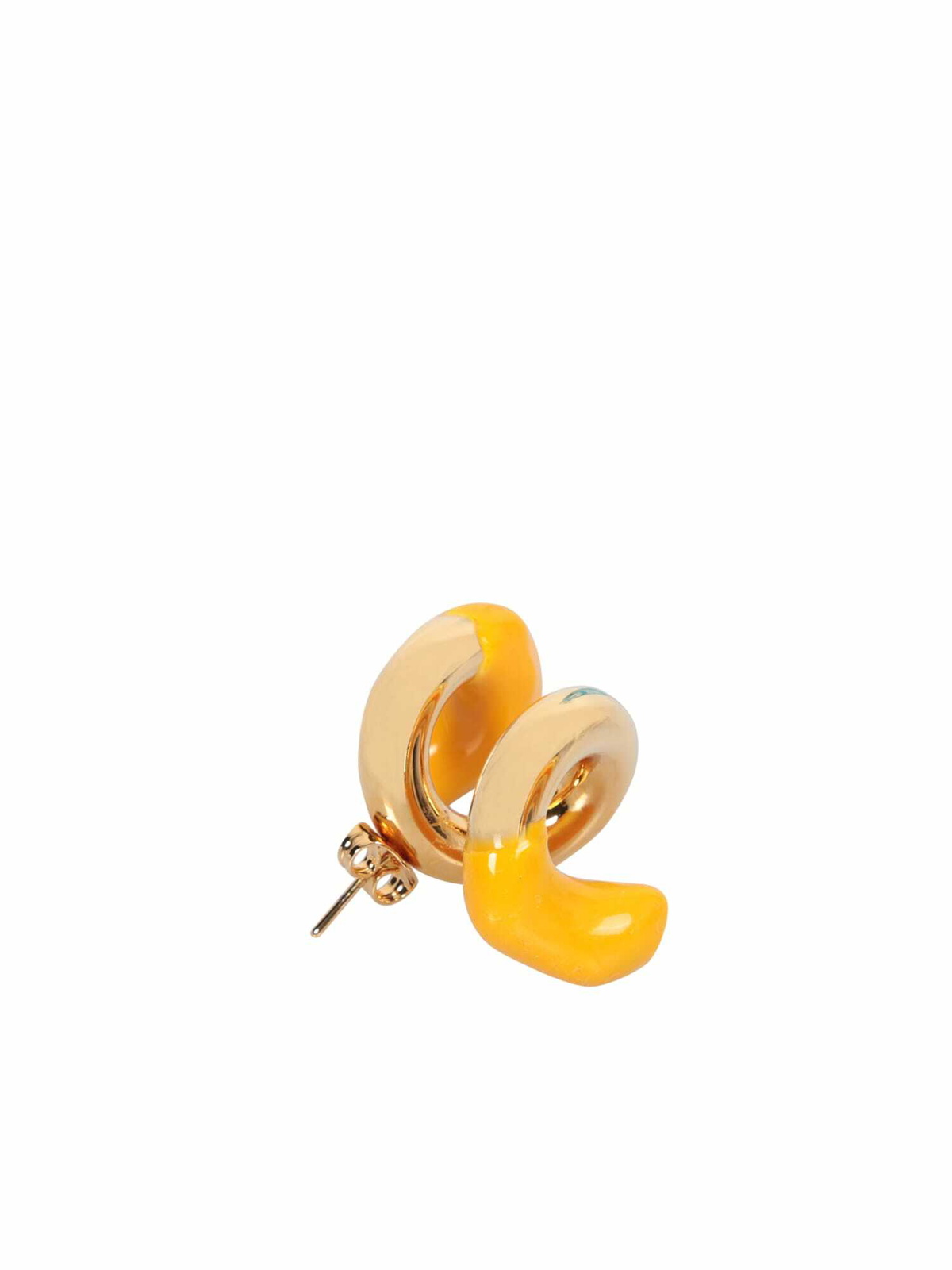 Sunnei Fusillo Rubberized Gold Earrings