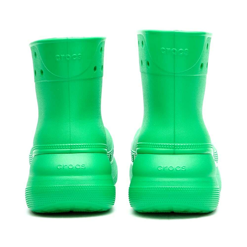 靴 crocs crush boot green 23cm Crocs Classic Crush Waterproof Green Grass Rain Boots Men