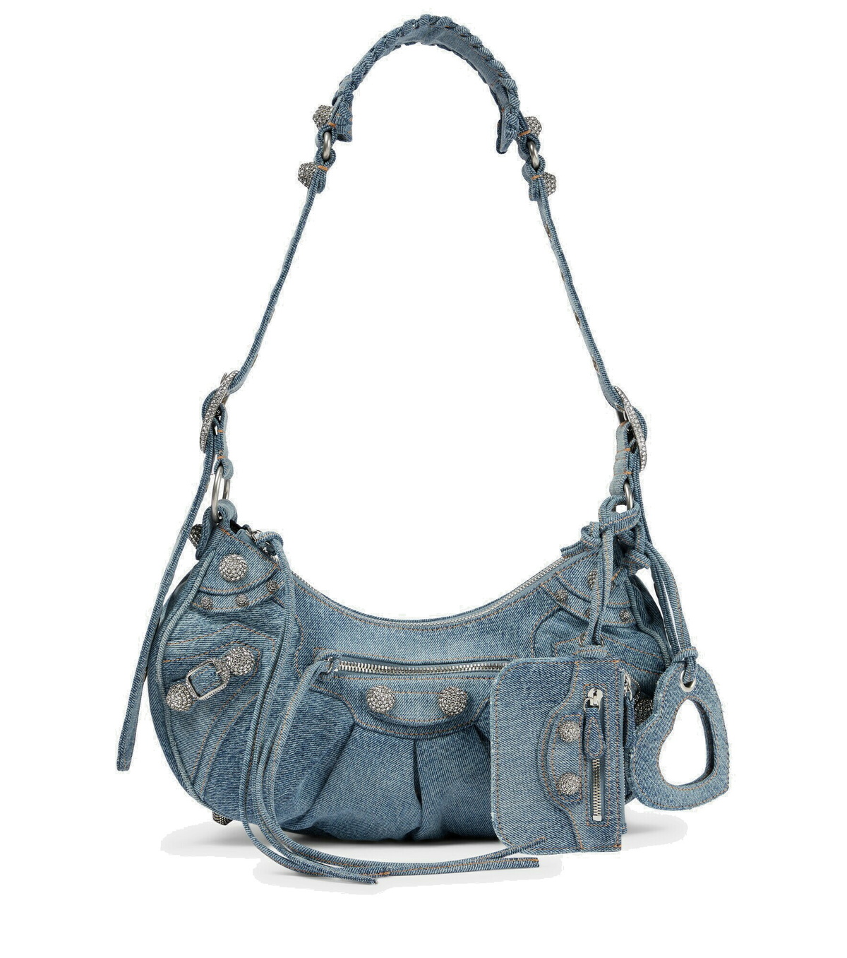 Balenciaga - Le Cagole Small denim shoulder bag Balenciaga