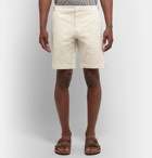 Orlebar Brown - Dane Garment-Dyed Slim-Fit Stretch-Cotton Twill Shorts - Cream