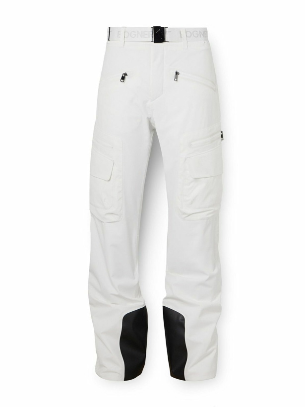 Photo: Bogner - 007 Nori Straight-Leg Belted Logo-Print Ski Pants - White