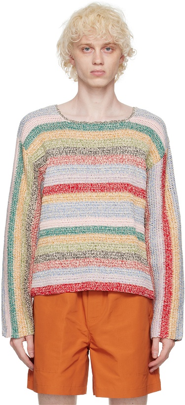 Photo: Bode Multicolor Sampler Sweater