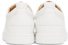 Christian Louboutin White Louis Junior Spikes Low-Top Sneakers