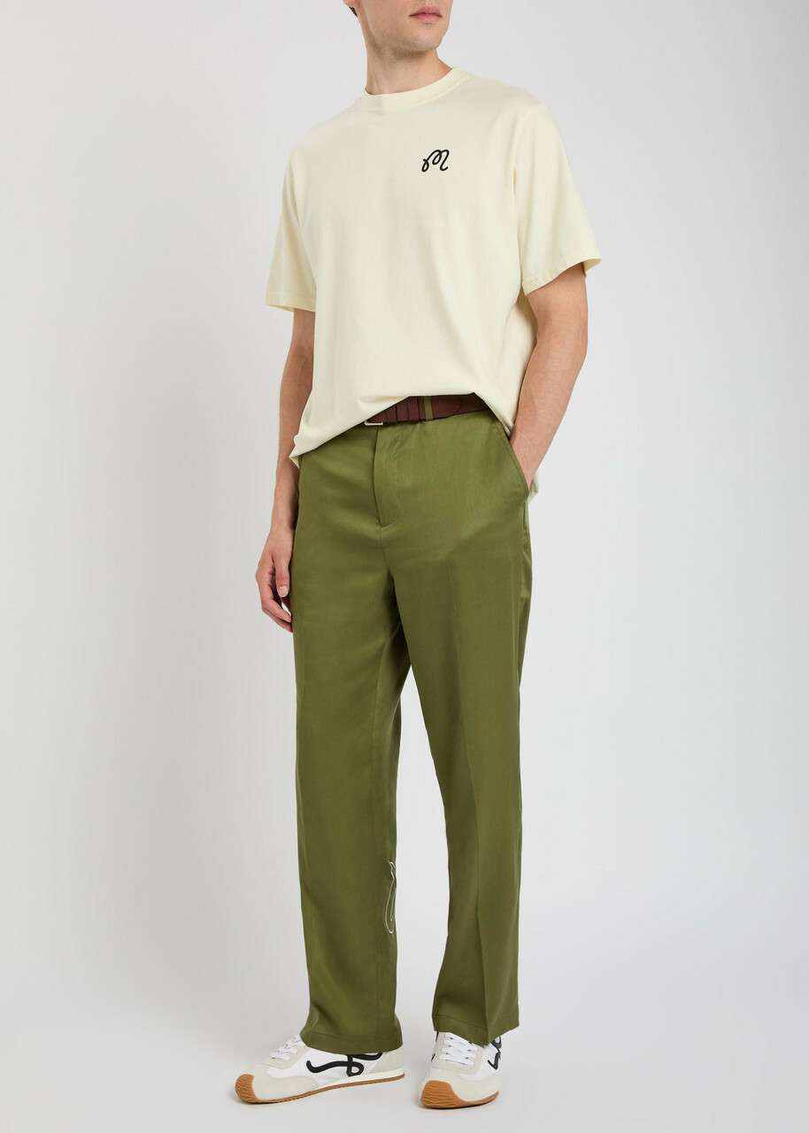 Malbon Origin Printed Cotton T-shirt Cream