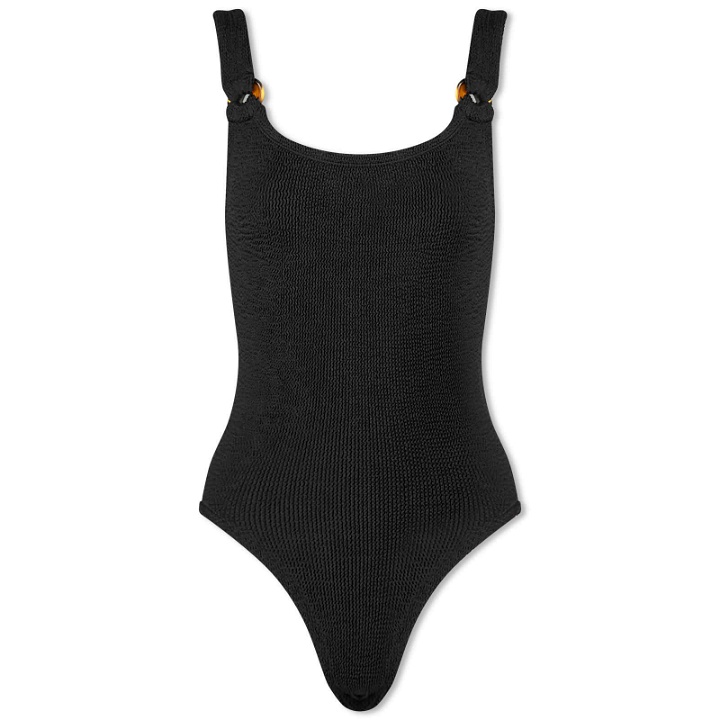 Photo: Hunza G Women's Domino Swimsuit in Black 