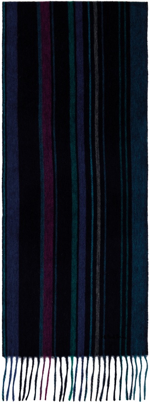 Photo: PS by Paul Smith Blue Striped Scarf