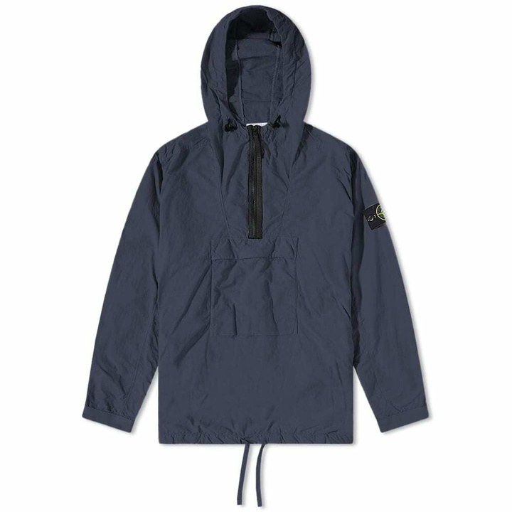 Photo: Stone Island Men's Smock Pocket Hooded Overshirt in Navy