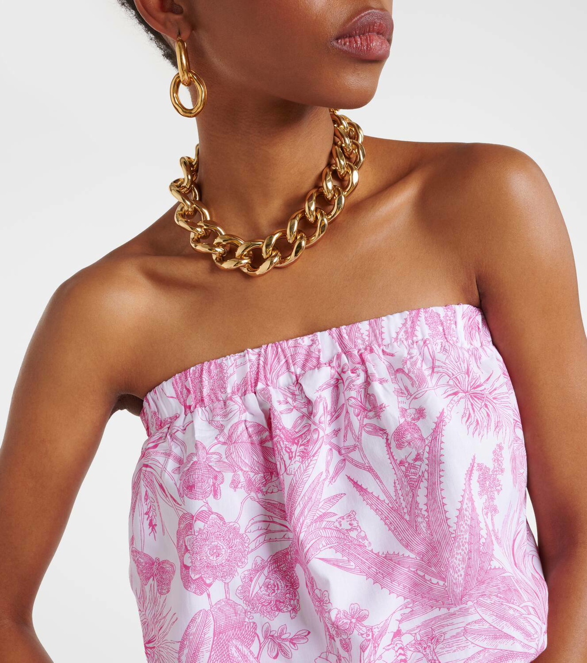 Melissa Odabash Naomi Bandeau Jumpsuit- Exotica