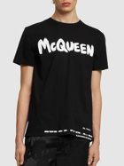 ALEXANDER MCQUEEN - Logo Printed Cotton Jersey T-shirt