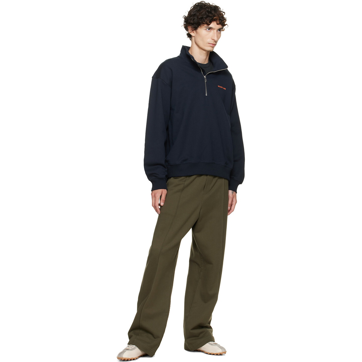 Helmut Lang Green Logo Sweatpants