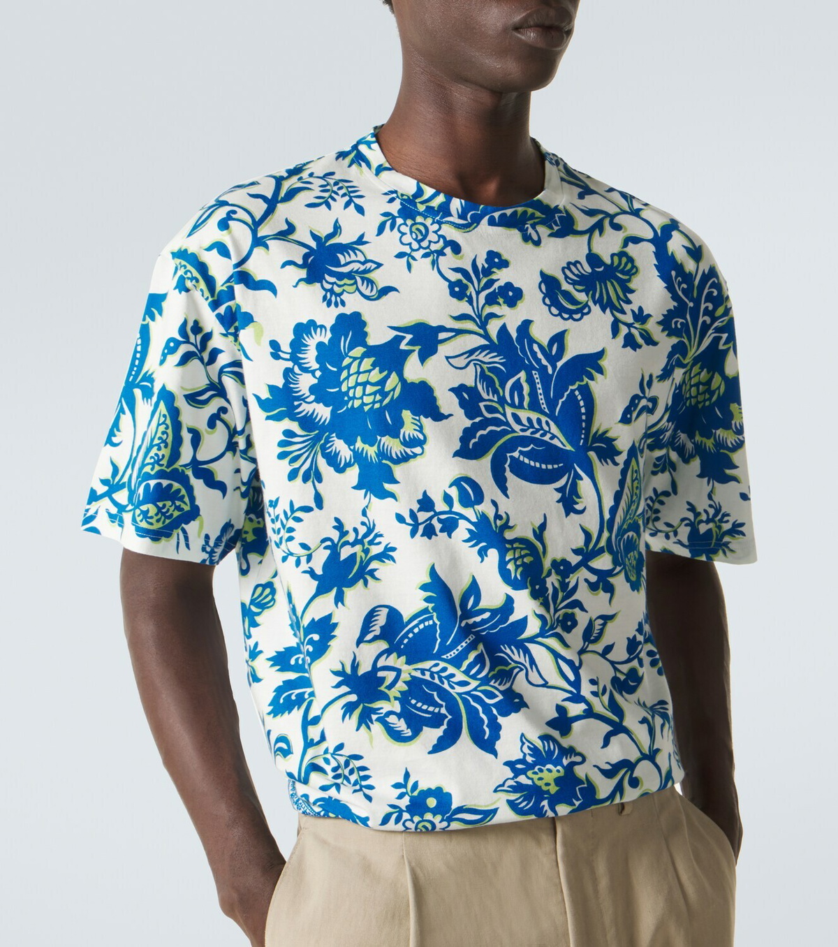Etro Floral cotton jersey T-shirt