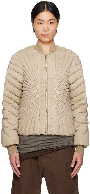 Photo: Rick Owens Taupe Moncler Edition Radiance Down Jacket