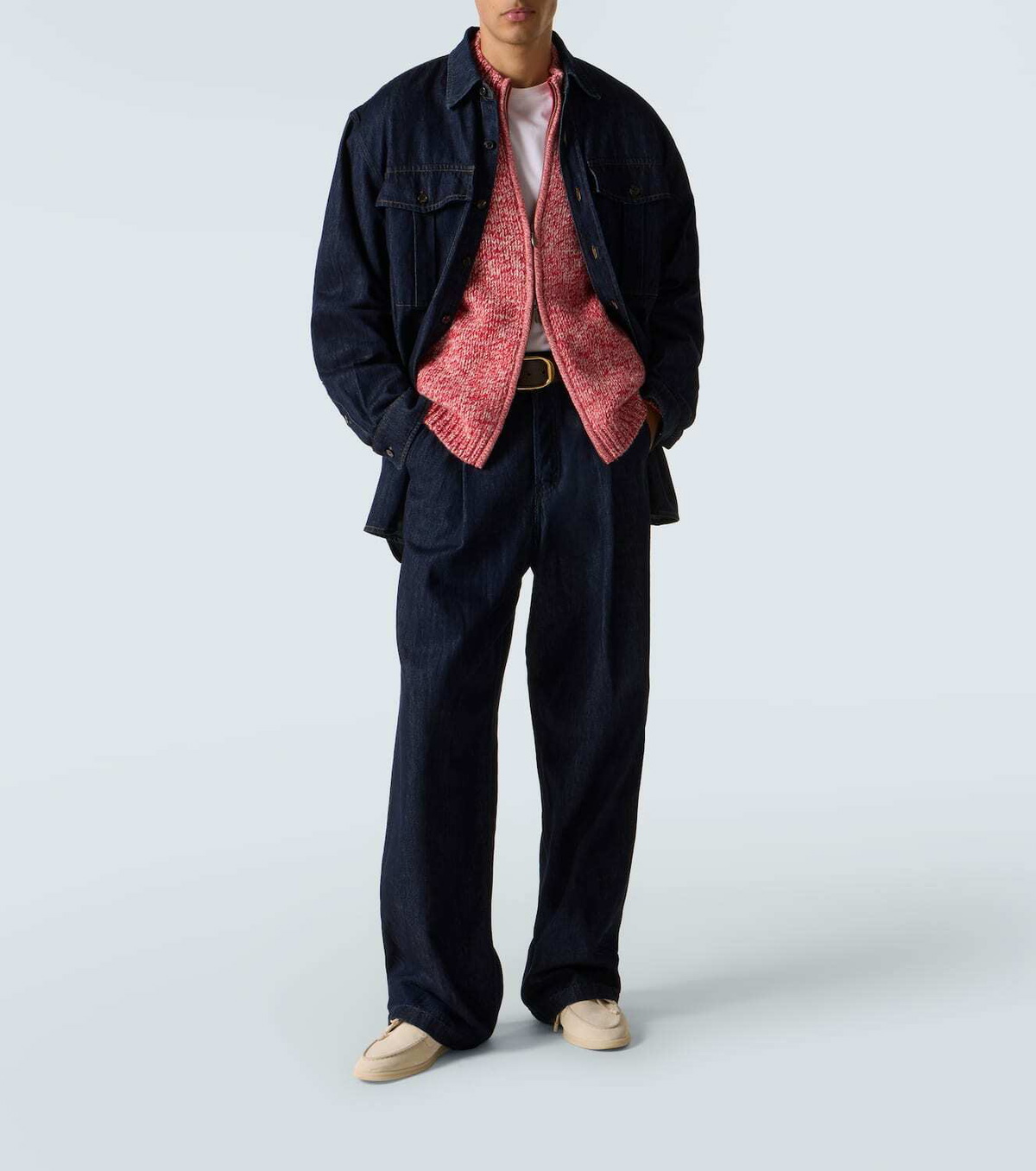 Le Kasha Lamdu cashmere zip-up sweater