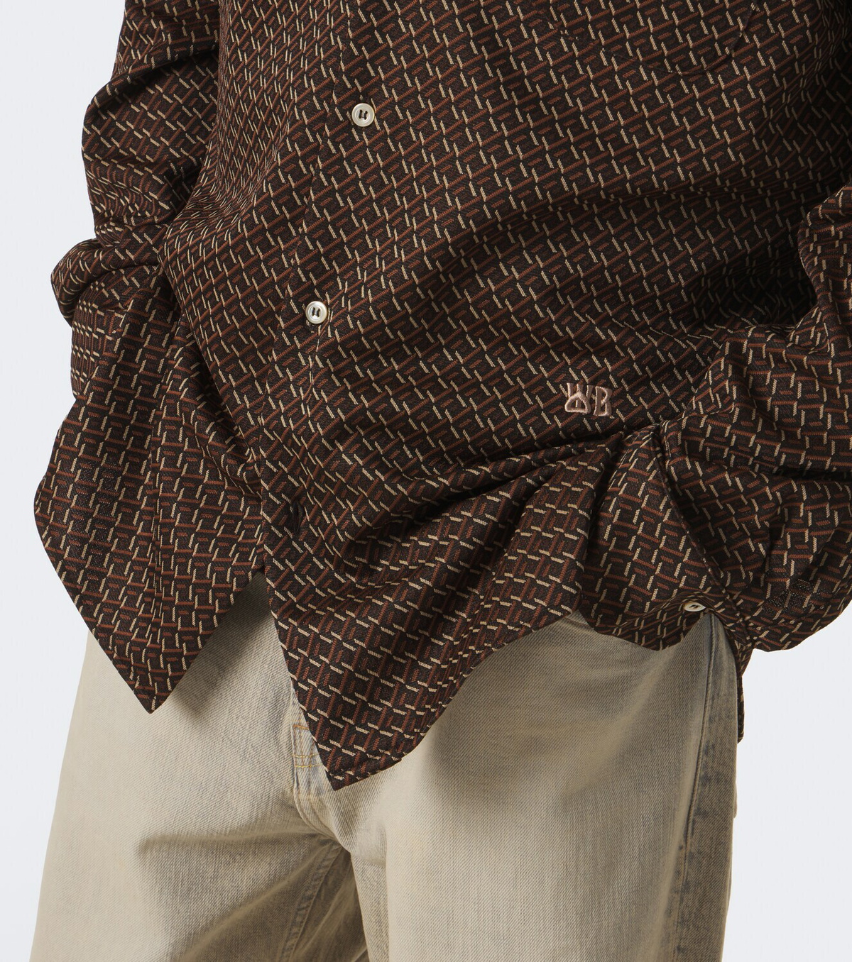 Wales Bonner Doshi jacquard shirt