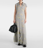 Acne Studios Layered distressed polo dress