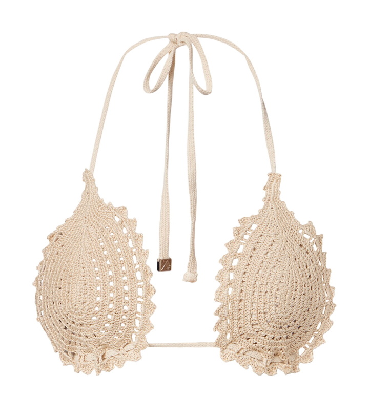 Photo: The Attico Crochet cotton bikini top
