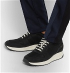 Common Projects - Track Vintage Nubuck and Mesh Sneakers - Men - Black
