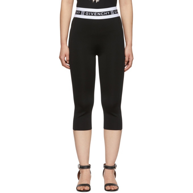 Givenchy Black Leggings In Givenchy Jersey