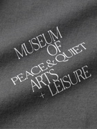 Museum Of Peace & Quiet - Arts Leisure Logo-Print Cotton-Jersey T-Shirt - Gray