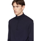 Norse Projects Navy Merino Half-Zip Fjord Pullover