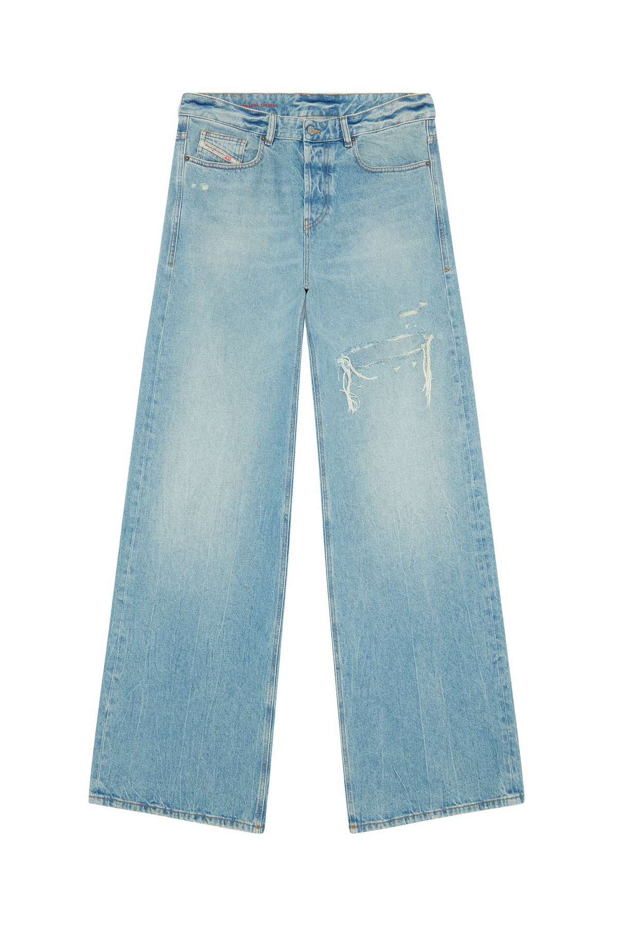 DIESEL Relaxed Jeans D-Rise 09j96 30×30 Men's Relaxed Jeans | Black/Dark grey | Diesel D-Zeta