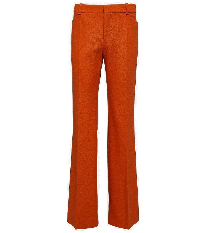 Photo: Chloé Felted wool and cashmere jersey flared pants