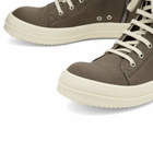 Rick Owens DRKSHDW Men's High Top Vegan Sneaks in Dust/Milk