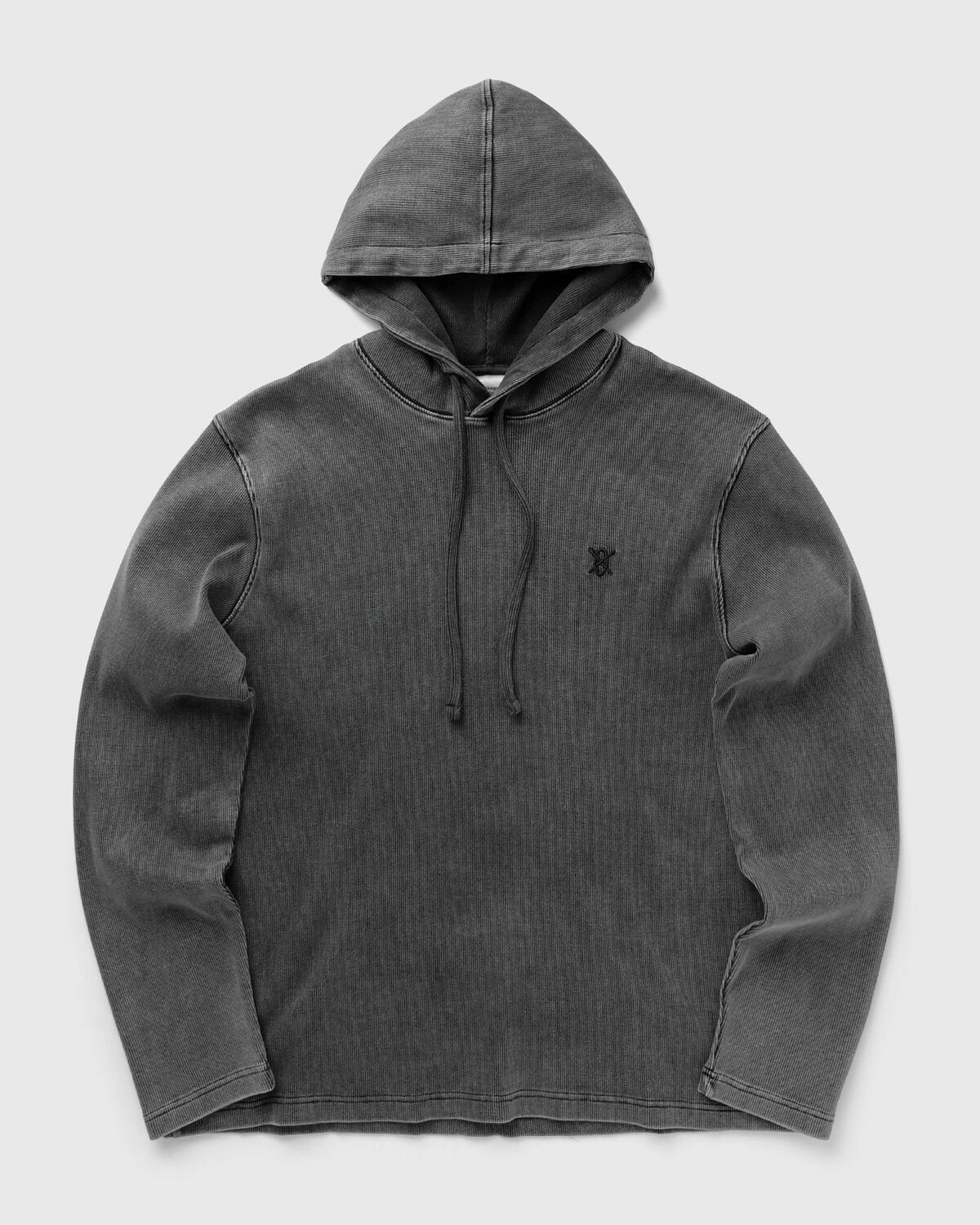 Daily Paper ZAWADI RIB HOODIE Black Mens Hoody